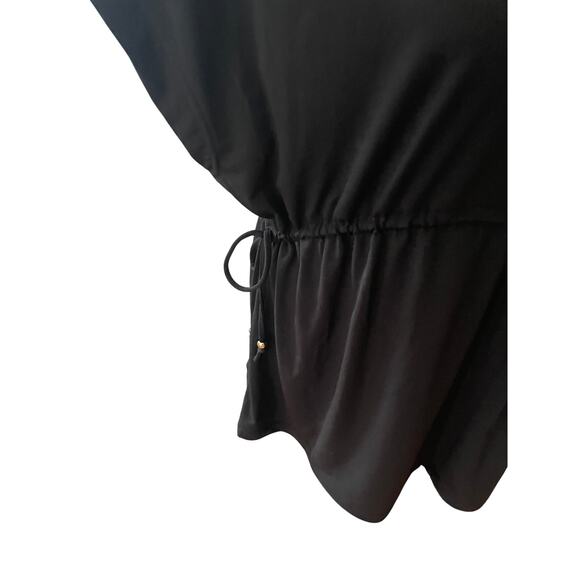 ELLEN TRACY, SIZE L, BLACK, CAP SLEEVE, V NECK, TOP - Picture 4 of 4